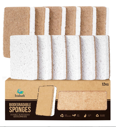 Plant based kitchen sponge